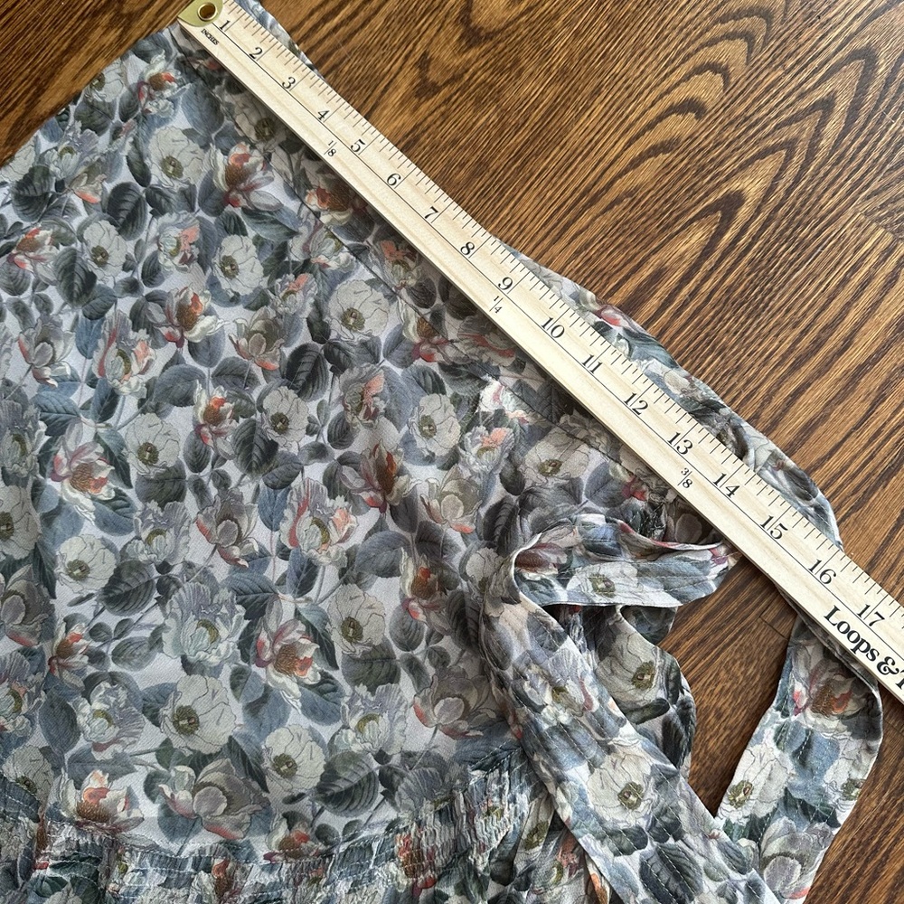 Floral Ruffle Mini Skirt - Olive Multi - Picture 8 of 10